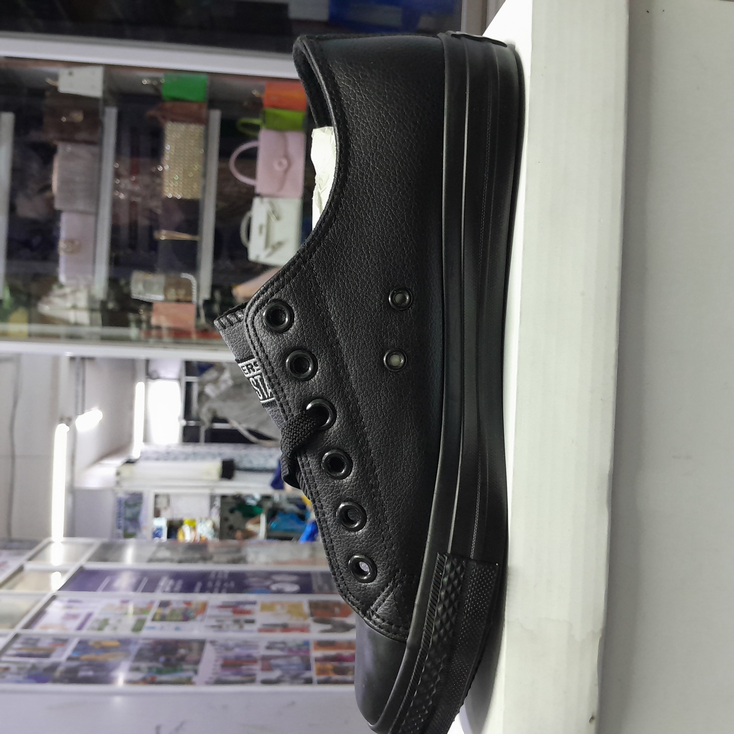 Leather converse gallery image