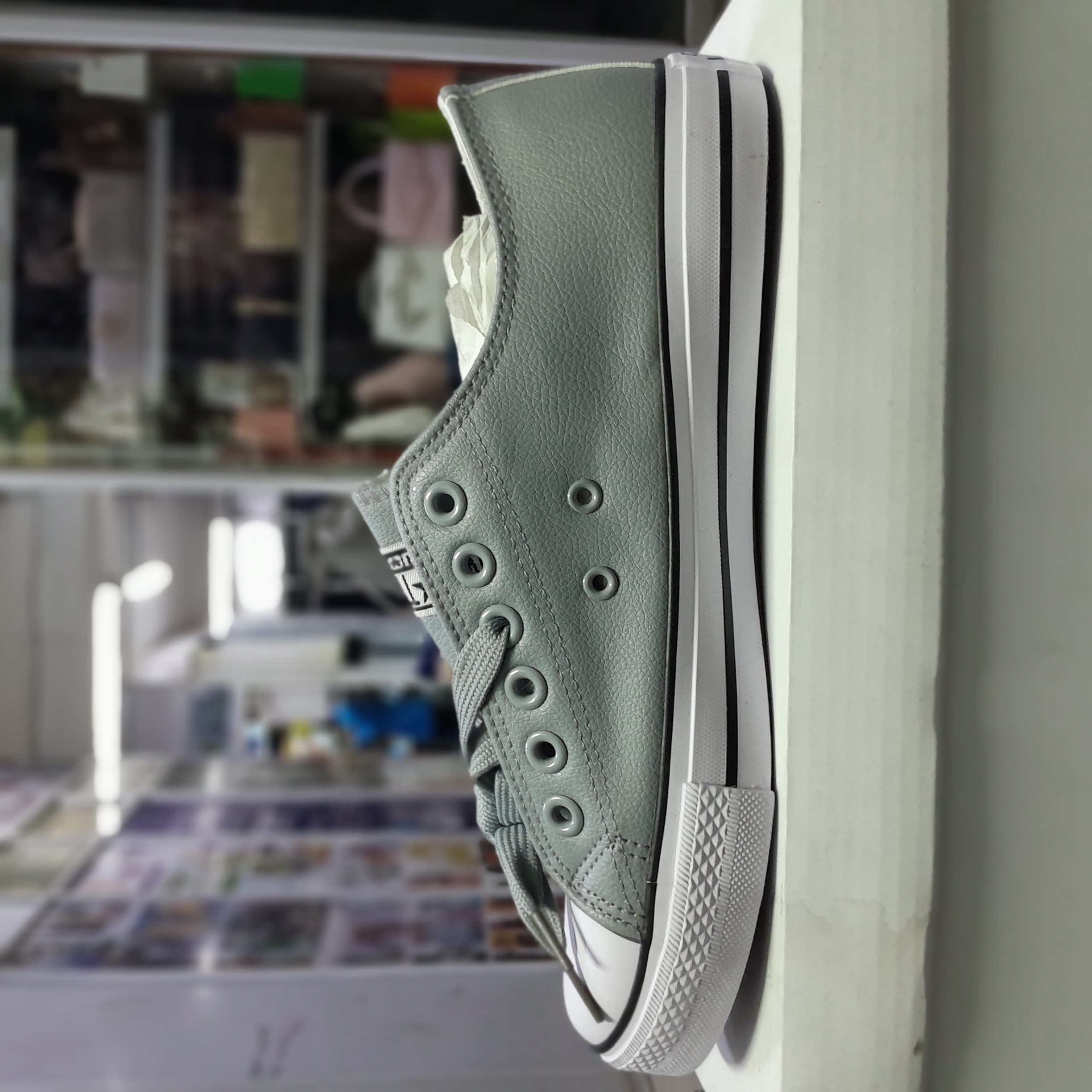 Leather converse gallery image