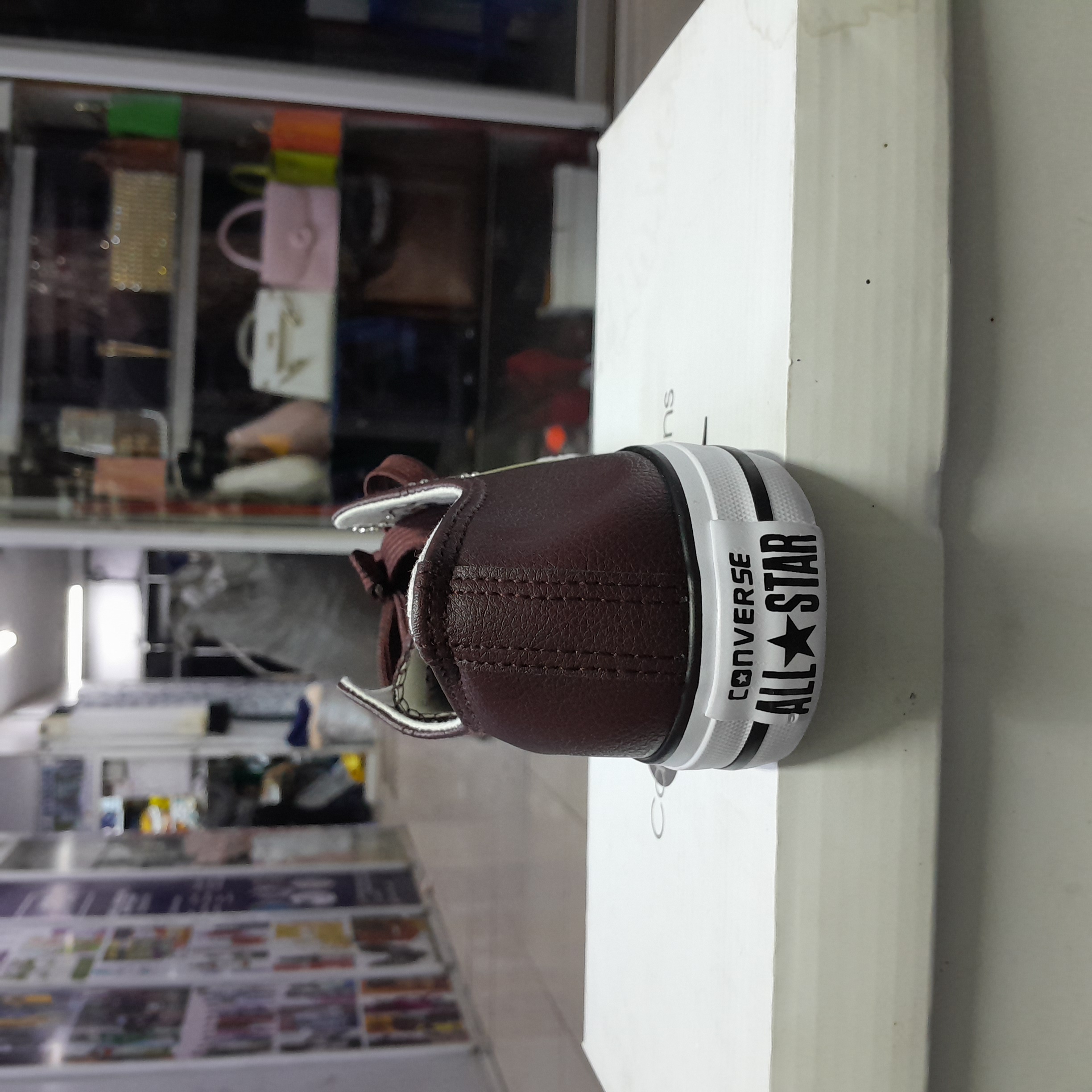 Leather converse gallery image