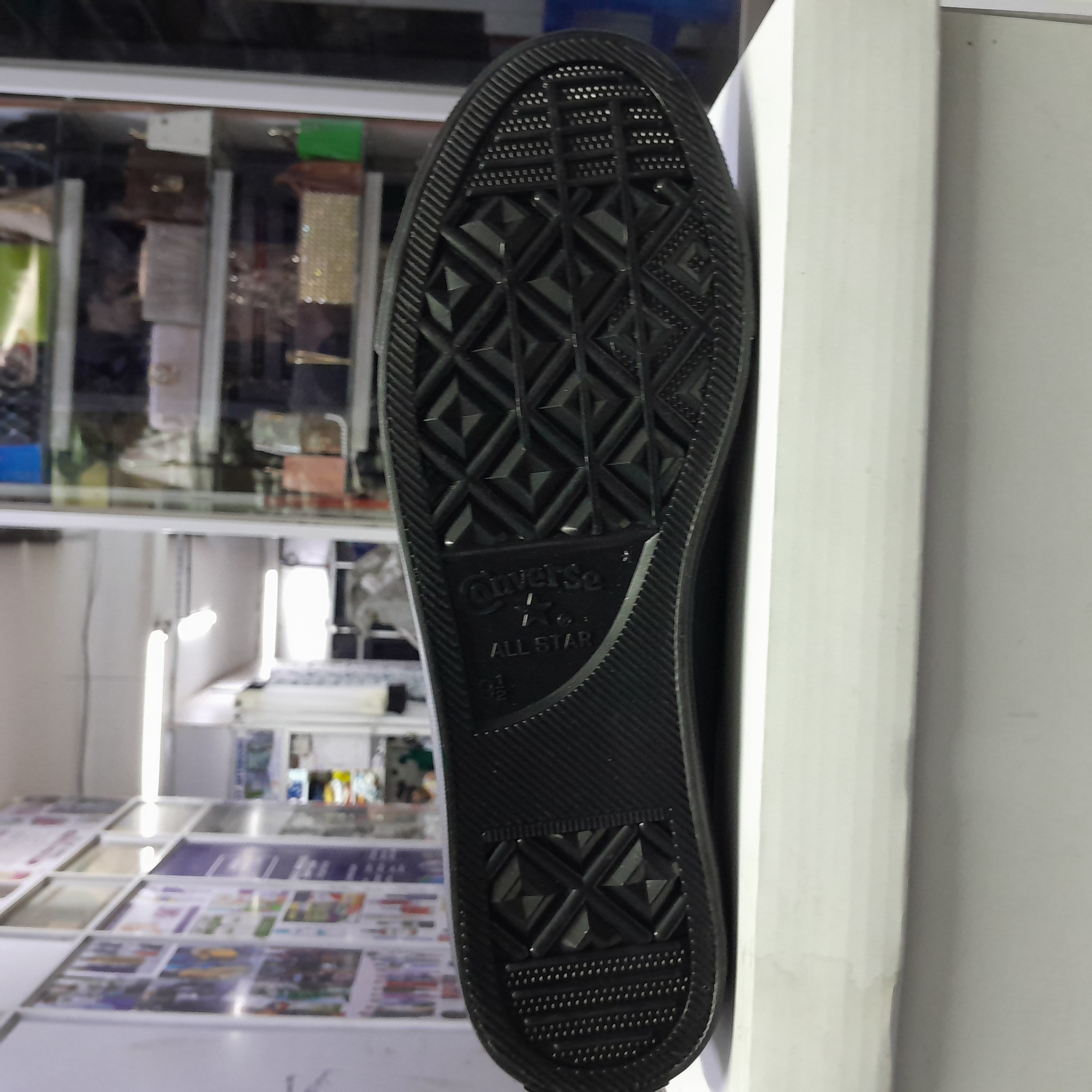 Leather converse gallery image