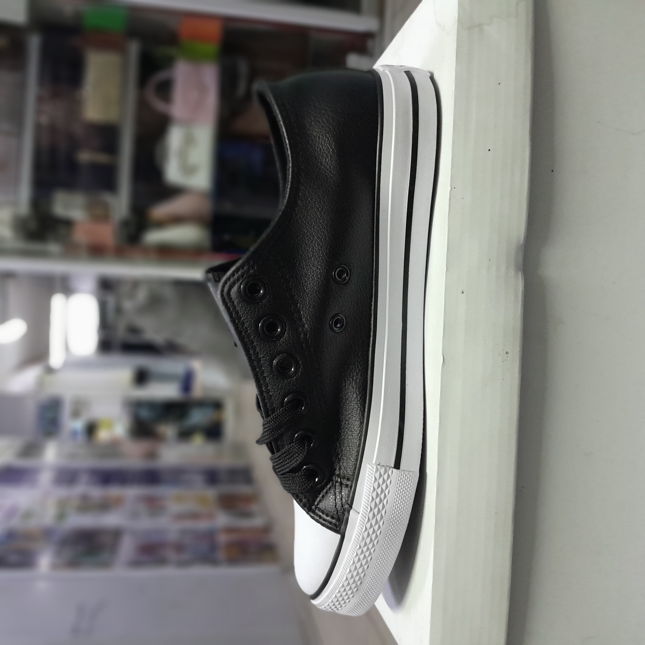 Leather converse gallery image