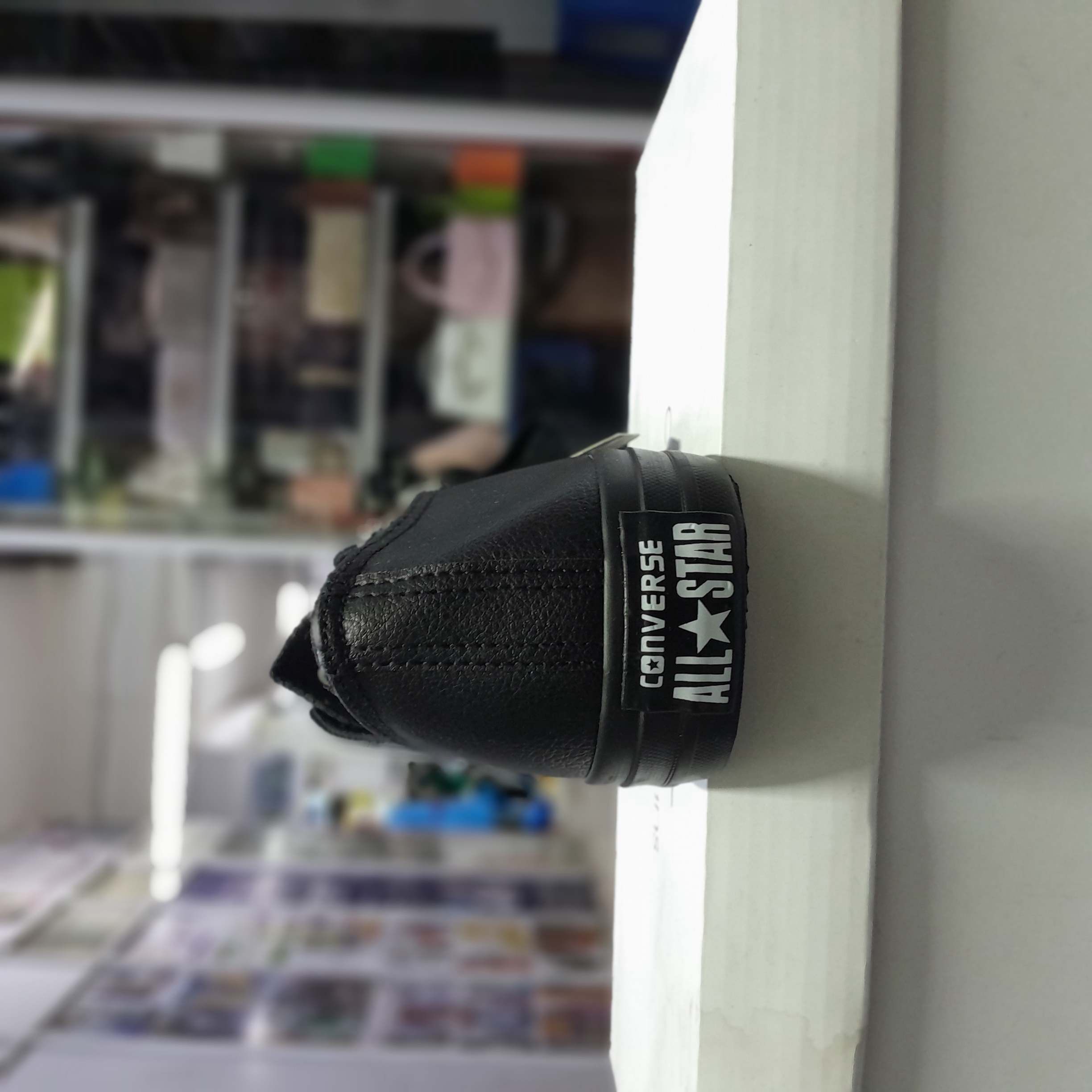 Leather converse gallery image