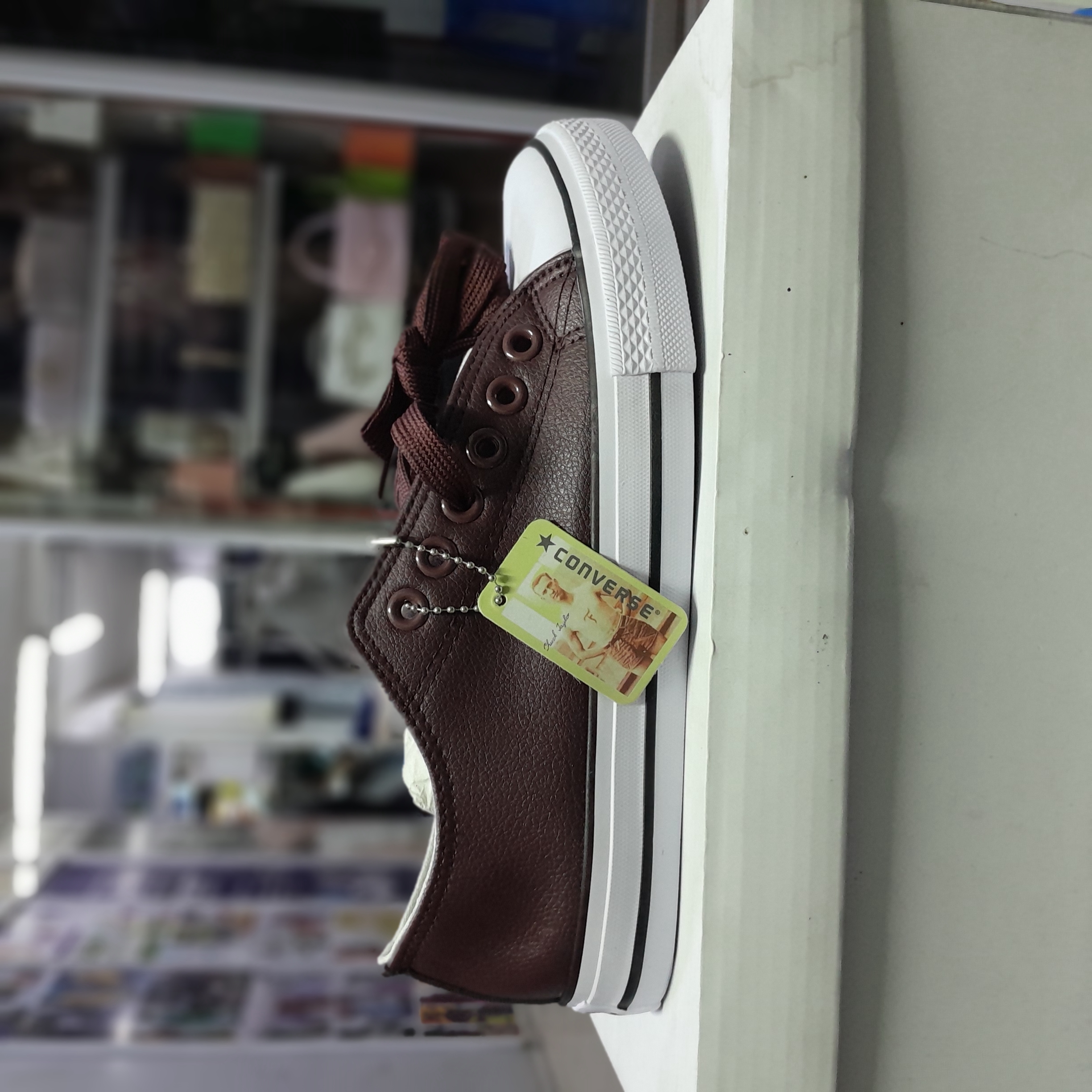 Leather converse gallery image