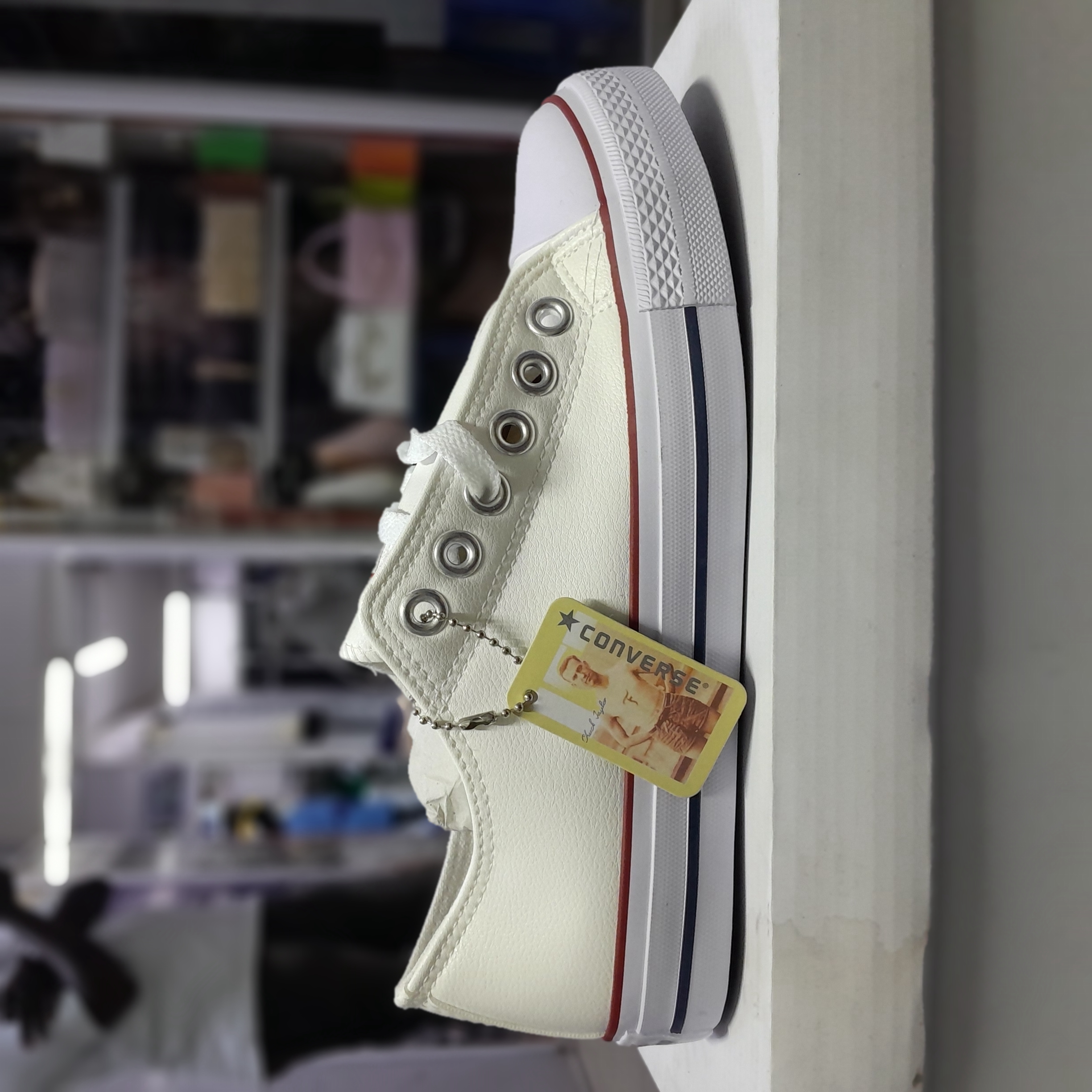 Leather converse gallery image